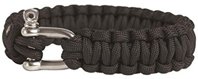 Mil-Tec para Armband 15mm Met.Verschl. schwarz Gr.XL