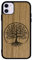 Enowood Coque en Bois de téléphone Iphone Artisanale - Arbre de Vie - Iphone 12 - Chêne