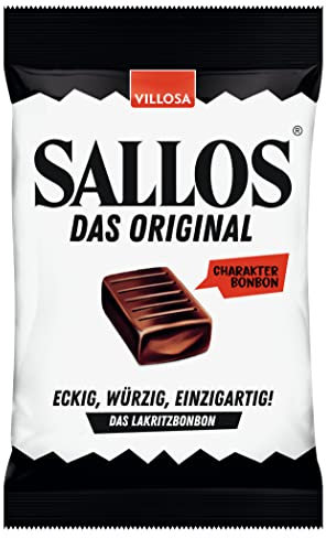 SALLOS – das Original! Die Kombination aus leckerem Lakritz und würzigen Kräutern - eckig, würzig, einzigartig - 5er Pack (5 x 750 g)