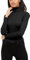 Re Tech UK Ladies Plain Ribbed Cotton Polo Turtle Roll Neck Tunic Top Jumper Full Sleeve, Black, S/M 8-10