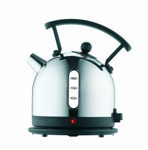 Dualit Lite Dome Kettle - 2L Kettle - Polished with Black Trim, High Gloss Finish - Fast Boiling - Large Handle - 7275