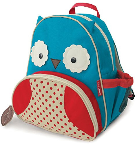 Skip Hop Zoo Kleinkind Rucksack, mit Namensschild, mehrfarbig, Eule Otis