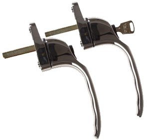 Yale PVCu Window Handle Chrome x 2