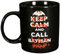 Batman Tasse, Porzellan, ca. 300ml Keep Calm, Stay Crazy And Call Joker-0122041 Tazza, Ceramica, Nero, 1 unità (Confezione da 1)