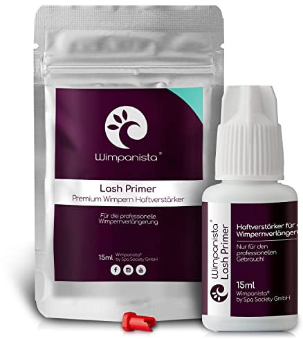 Wimpanista® Lash Primer, Premium Wimpern Haftverstärker vor der Wimpernverlängerung, reinigt & entfettet, zur Vorbehandlung der Naturwimpern (15ml)