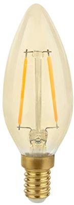 LED E14 2W 230V Warmweiß FILAMENT COG 260 Lumen 270°