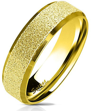 Bungsa 70 (22.3) blauer RING für Männer & Damen - sandgestrahlter, blauer Herren-Ring aus EDELSTAHL mit abgerundeten Kanten - Edelstahlring geeignet als Verlobungs-Ringe & Freundschafts-Ringe