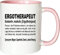 Mister Merchandise Kaffeebecher Tasse Ergotherapeut Definition Geschenk Gag Job Beruf Arbeit Witzig Spruch Teetasse Becher Weiß-Rosa