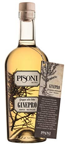 Grappa alle erbe Ginepro 40% 0.70L - PISONI