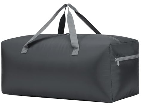 Top Load Canvas Duffle Bag 150L Heavy Duty Duffel Bag Camping Gear, grau, 75L, Klassisch