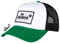 barTbaren – weißgrüne Truckercap mit schwarzem Netz – verstellbare Mesh Baseball Cap mit coolem großen 3D Logo Patch und Snapback-Verschluss