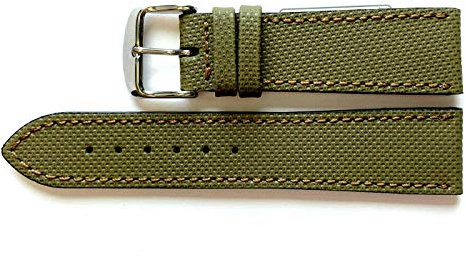 Sandtuhr Fluco wasserabweisendens Uhrenarmband Nautilus grün (Waterproof) 20 mm