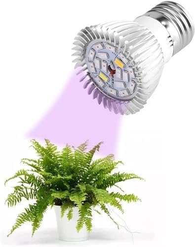 Led Grow Lights Bulb - 18LED Grow Lamp E27/E14/GU10 85-265V 18W Full Spectrum Plant Lights for Hydroponics Greenhouse Organic(E27)