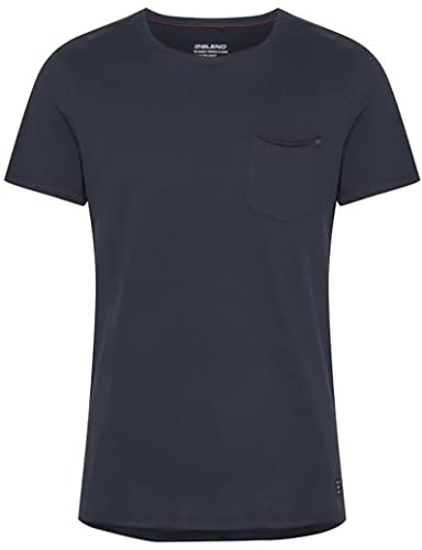 Blend BHNOEL Tee Herren T-Shirt Kurzarm Shirt aus 100% Baumwolle, Größe:M, Farbe:Denim Blue (74646)