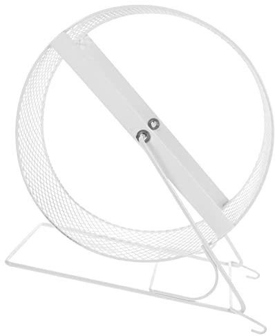 ibasenice Laufrad Für Hamster Laufrad Metall Nager Hamstergehege Hamsterwirbel Rennmaus-Spielzeug Chinchilla- Rad 15 Zoll Spielzeug Mit Eichhörnchenrad Igel Eisen Klein 28c Halterung