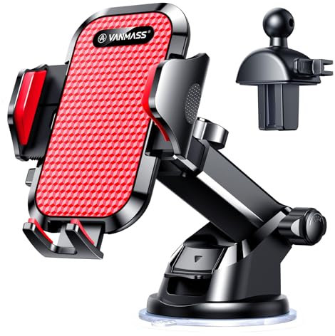 VANMASS Handyhalterung Auto 2025 Upgrade Super Stabil 3 in 1 Saugnapf & Lüftung 100% Sicher Universale Handy Halterung Auto Flexibel Passt Für Alle iPhone 17/16 /15/14 Pro Max Samsung S24/S23 Huawei