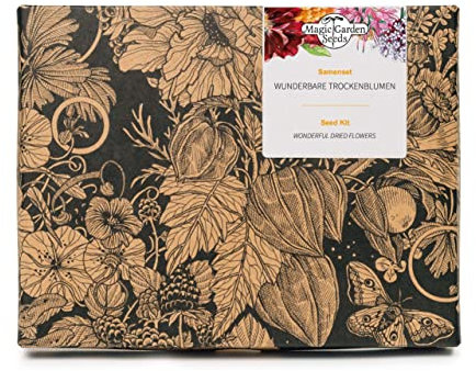 Wunderbare Trockenblumen - Samen-Geschenkset mit 6 sehr beliebten Sorten für Kränze und Gestecke