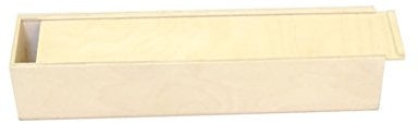 Schnapskiste - Geschenkbox Holz - Aufbewahrungsbox für Geschenke - ideale Geschenkbox - Holzkiste mit Deckel - Holzbox aus Birkensperrholz - Werkzeugkiste - Weinkiste (380 x 70 x 70 mm)