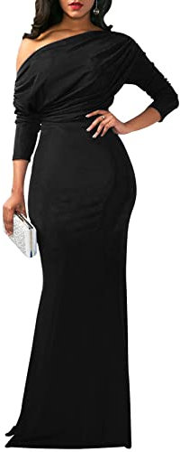 DinyIn Sexy Jumpsuit für Damen, elegant für Partys, Schwarz, X-Large
