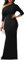 DinyIn Sexy Damen-Jumpsuits, formelle Pailletten, einärmlig, Party, Clubwear, Schwarz, X-Large
