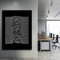 HLSHOE Poster und Drucke Black Joy Division Unknown Pleasures Music Poster Wall Art Bilder Leinwand Gemälde for Schlafzimmer Home Decor (Color : A, Size : 60x90CM NO Frame)