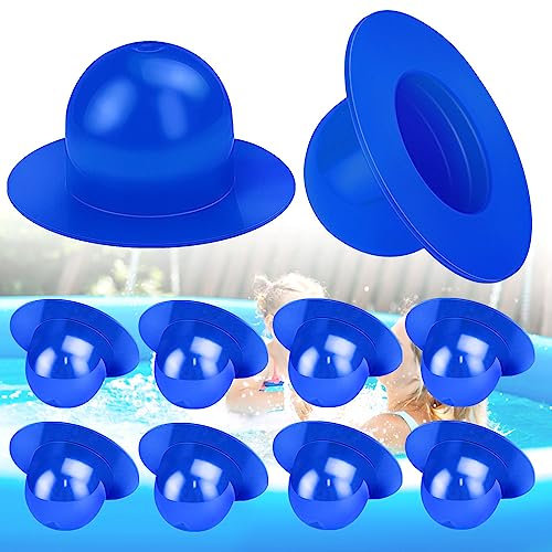 KARBAG 10PCS Pool Plug Stopper, Swimming Pool Wall Plugs Replacement Parts Above Ground Swimming Pool Filter Pump Strainer Hole Plug Stopper Compatible with Intex & Bestway (Blue)