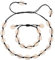 WEIESCIE 2 piezas de collar de gargantilla de concha marina y pulseras de concha, cuerda ajustable boho hawaiana, adecuada para fiesta en la playa, fiesta temática, fiesta de verano