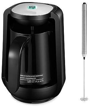 XiVue Cafetera turca automática Olla eléctrica AC 220~240V Cafetera molida H9 (Color: batidor H9, Tamaño: UE) (H9 Whisk UK)