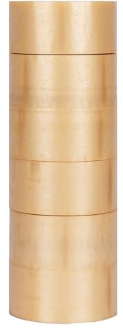 verpacking PVC ruban adhésif 50 mm x 66 m Transparent [modèle, couleur & quantité au choix] - ruban d'emballage à déroulement silencieux pour paquets - 6 rouleaux