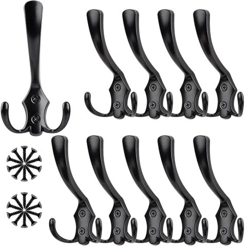 10 Pezzi Ganci Appendiabiti da Parete, Appendini da Muro, Ganci appendiabiti, Gancio a Parete Antico Design a Gancio Singolo, Ganci Piccoli Vintage, Per Cucina, Bagno, Camera Da Letto