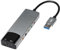 Pcivzxam Carte Son D'Ordinateur 6 en 1, Carte Son Externe USB 5.1, Convertisseur Audio Multifonction pour Ordinateur Portable, Carte Son en Aluminium, Installation Facile
