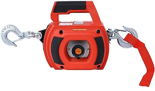 SPOFLYINN PAU_0KHEH05V with Hook Kitchen Drill Winch Steel Cable Log Fence Pulling Lifting 360 Degree Portable with Wire, One Size, 750 Pounds