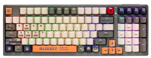 A4 Tech Tastatur A4TKLA47260 Mechanisch Grün Mehrfarbig QWERTY
