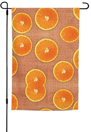 Bandera de jardín con estampado de limones y naranjas para decoración del hogar de las cuatro estaciones, amplifica la estética de tu espacio al aire libre