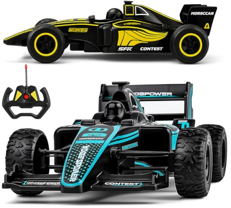 Xwin F1 Remote Control Car for Kids, High Speed Formula 1 RC Car, 2.4GHz Steering Wheel Remote Control Toy, Racing Car Toy for Boys & Girls, Indoor Outdoor Gift Age 3+