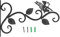 Support pour Plantes Support de Panier Suspendu en Fer forgé Crochet Mural pour Plantes Support pour Plantes Suspendues Support pour Pots de Fleurs avec Accessoires de Vis de
