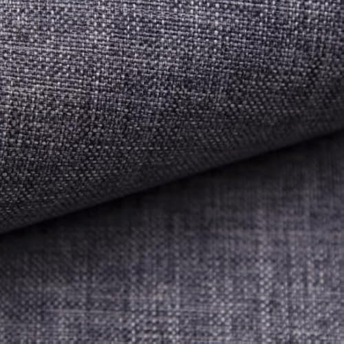TAPHICEROS Leinenstoff, Dunkelgrau 500cm x 148cm, Dekostoff Polsterstoff Meterware Leinen Leinwandstoff Stoff Strukturstoff für Möbelstoff Vorhangstoff Sofa Stuhl DIY Kissen Tischdecken