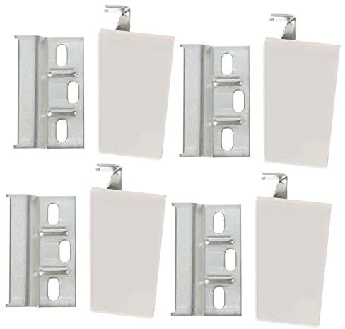 Veemoon 4 Sets Cabinet Hinge Corner Brace Kitchen Hardware Hanging Bracket for Cupboard Doors Cabinet Door Damper Hinges