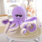 Champracer Octopus Kuscheltier, 40 cm Oktopus Plüsch Stofftier, Krake Plüschtier, Wende Oktopus, Kreative Plüsch Puppe, Geschenk für Geburtstag, Weihnachten, Valentinstag, Halloween (Lila)
