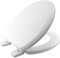 Marco Paul 18 White Fashion Sofy Toilet Seat Universal Adjustable to Fit Most Toilets Oval Seat with Hinges & Parts Bathroom En-Suite Office Home Indoor (Soft Fashion Toilet Seat)