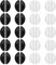 20Pairs Silicone Nose Pads for Glasses Anti Slip, Adhesive Silicone Glasses Nose Pads Non Slip Nose Grips with Air Bag, Soft 0.1'' Thickness Eye Glasses Nose Pad for Sunglasses Frames (Clear & Black)