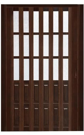 Porte Pliante En PVC Avec Poignée, Porte Pliante Coulissante Intérieure Sans Rail Inférieur, Porte Accordéon De Séparation De Pièce Avec Matériel De Montage(76x80in(193x203cm))