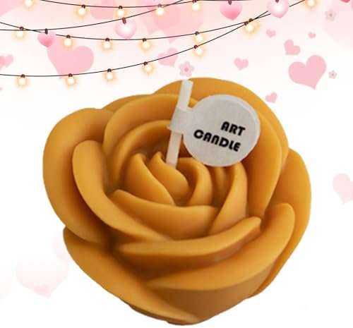 Shaped Candle, Shaped Candles - Candles with Artificial Flowers | Candles Decorative Soy Wax Candle Scented Candle for Bedroom