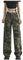 Pantalon treillis militaire femme ample stretch pantalon taille haute coupe droite avec poches casual pantalon large fluide hiver chaud en denim bas de survetement coupe amincissante (Camouflage, S)