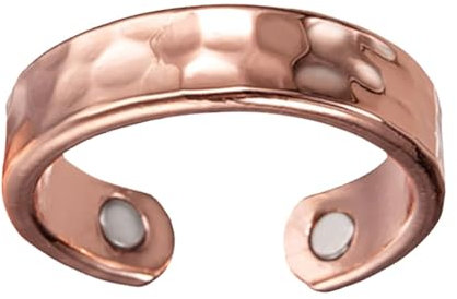 Vielseitiger Dekoring - Kupferringe Für Damen, Modischer Damenring Aus Kupfer | Leichte Kupferringe, Vintage Kupferring, Schicker Magnetschmuck, Modisches Accessoire Für Damenringe Für Formelle Anläss