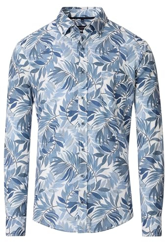 CASAMODA Freizeithemd Langarm Print Casual Fit Short