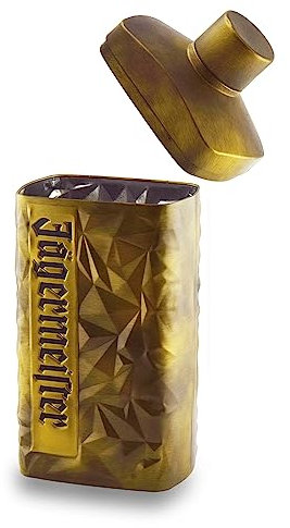 Jägermeister Original Polygon Geschenk-Box Aufbewahrungsbox Flaschenbox aus Metall für 0,75l Flaschen