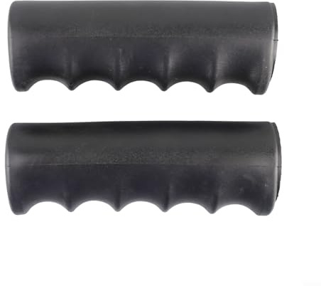 2 Stück Schubkarren-Ersatzgriffe aus schwarzem Gummi, rutschfeste runde Rohre, rutschfeste Handgriffe für Gartenschubkarren (118 x 30 mm)