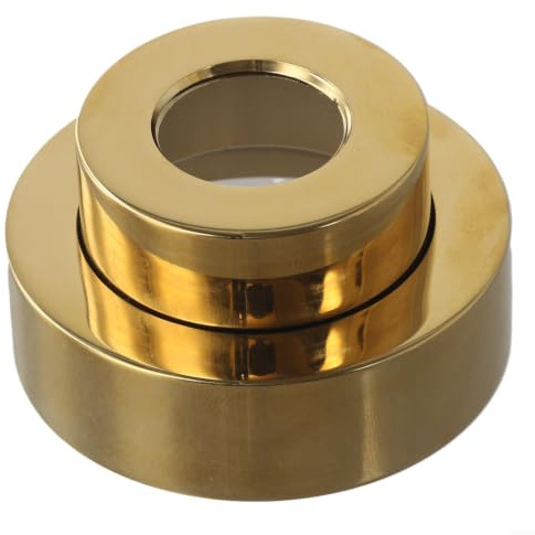 Cache Décoratif pour Pommeau De Douche Réglable,7 X 7 Cm (doré | Bride De Bras De Douche, Cache-rosace, Plaque De Rosace Rétractable En Cuivre, Hauteur Réglable De 0 À 23 Mm, 7 X 7 Cm (doré
