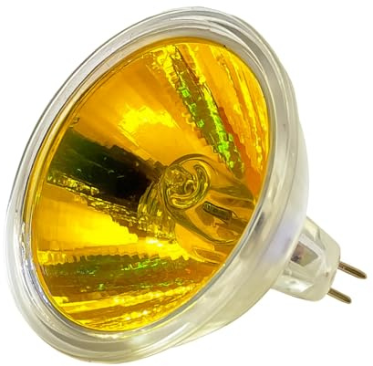 HSDK MR16 Lamp Bulb – Compatible with Dimplex Opti-Myst Fireplaces (12V, 45W, 8° Amber)